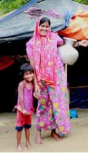 Nur and her daughter