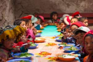 Children at the Lunch Program