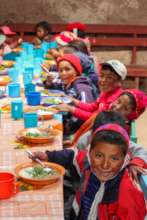 Children eating at the Lunch Program