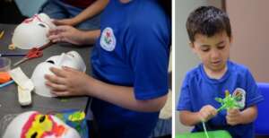 Art projects during summer camp