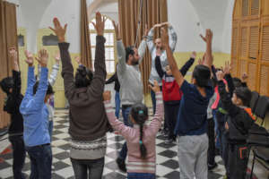 Activity session at the Spafford Children's Center