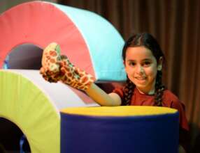 Puppets 'talk' for children at SCC