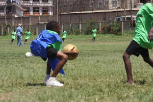 I Play football with  my hands