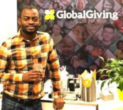 Cedric at GlobalGiving Washington DC Office