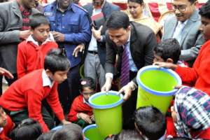 Dustbin Installation in Shishutirtho School