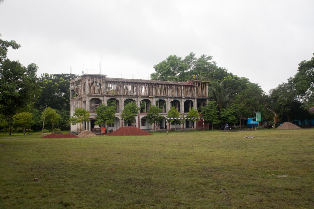 New Samakal school building being constructed