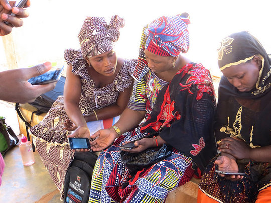 Community Health Workers using the mHealth app