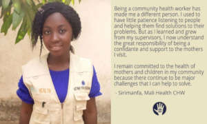 Sirimanfa is a Mali Health Community Health Worker