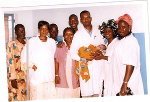 Our first baby is born at the clinic in March!