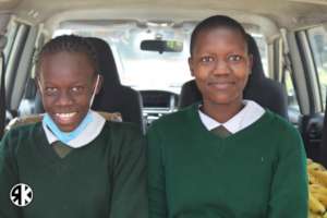 Lavine and her friend from Dunga