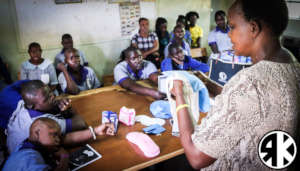 Practical demonstration by Senior Teacher