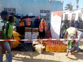 supporting food distribution to cyclone survivors