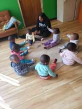 Our Creepies (1-2year olds) learning to colour