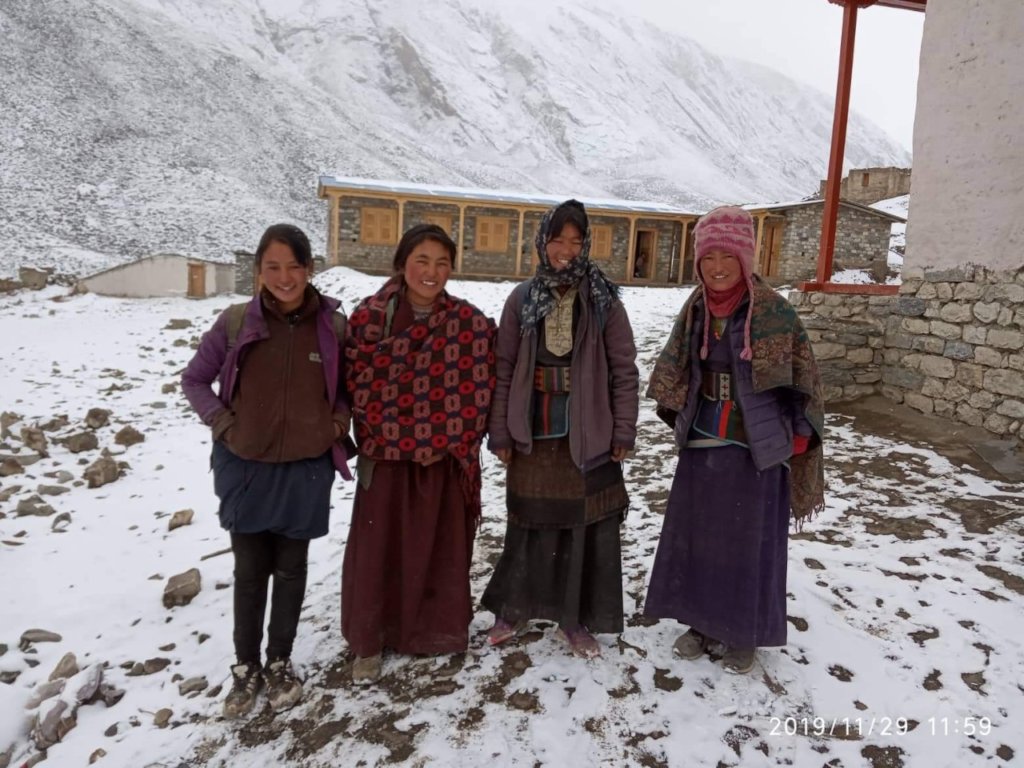 Girls attending Winter School