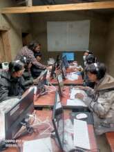 Students using computer lab