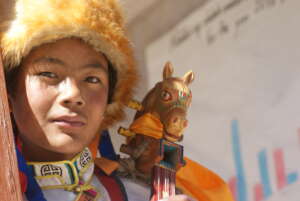 Traditional costume and instrument