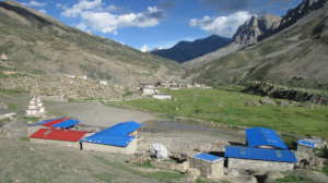 View from Tsharka School's new classrooms