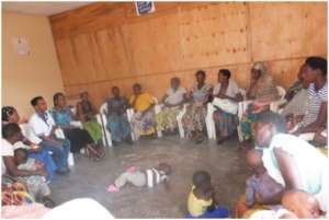 Women attending a workshop.