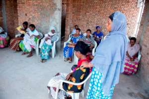 Rape survivors attending a trauma healing workshop