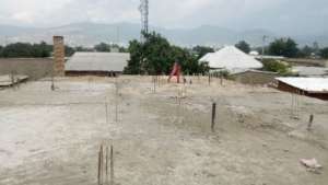 Completed slab for the maternity ward.