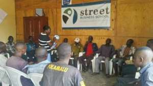 Discussion group for partners of sex workers.