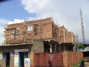 Maternity ward construction from street side.
