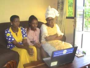 Zoom call with Stony Run Friends Meeting.