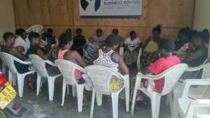 Discussion group for sex workers.