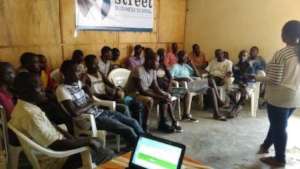 Discussion group for drug users.