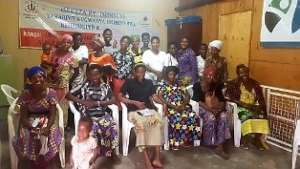 Participants in a trauma healing workshop.