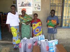 Recepients of flood relief food.
