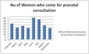 Number of women attending the prenatal clinic.