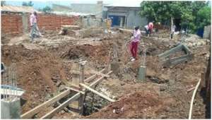 The construction site.