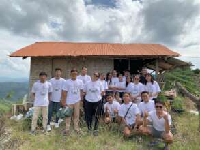 Training volunteers in the field