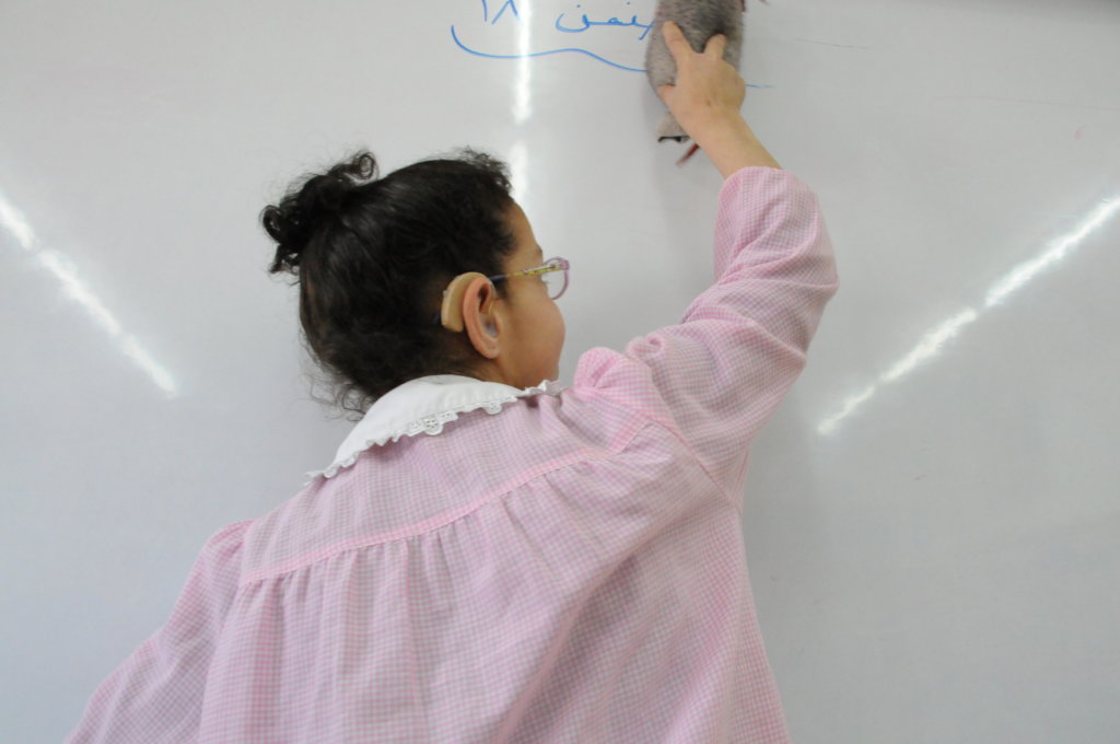 Assist kids with hearing disabilities in Palestine
