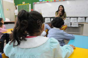 Students of Effeta Center during a lesson