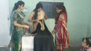 Teacher with student