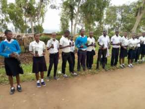Students pick species from their nursery