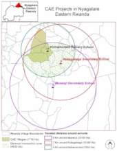 Map of project areas