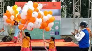 Inauguration ceremony with balloons!