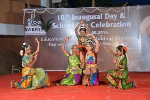 Girl students as part of cultural activities