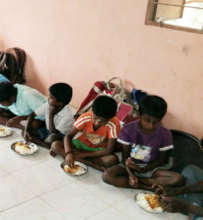 Tribal children meal programme