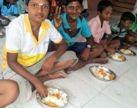 Tribal children meal programme