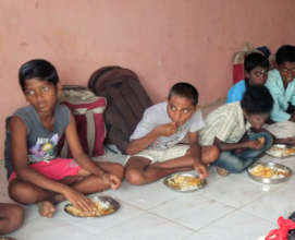 Tribal children meal programme