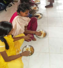 Tribal children meal programme
