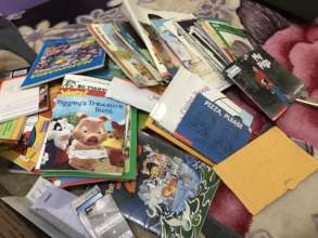Reading materials donated to pupils