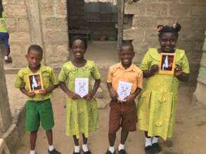 Reading materials donated to pupils