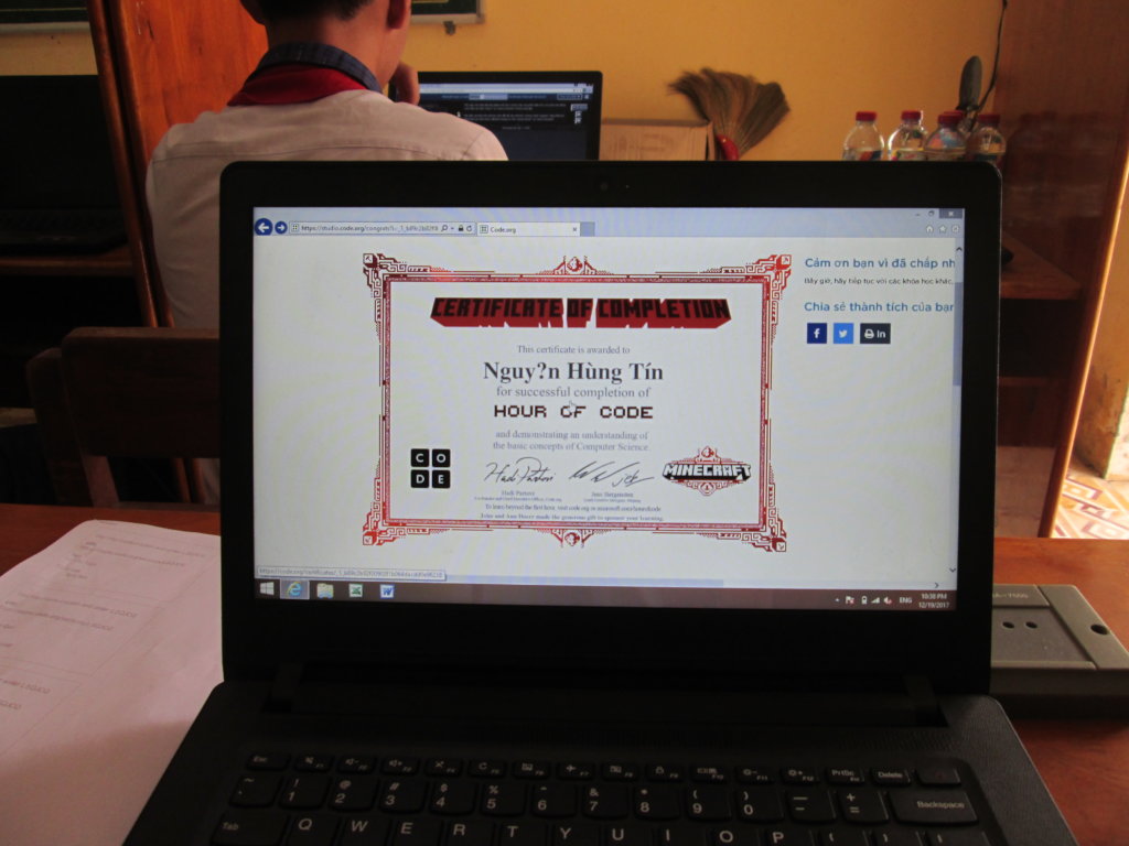 TEACH CODE LITERACY TO THE RURAL YOUTH IN VIETNAM