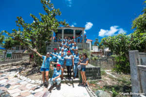 Volunteers at the Endemic Animal Festival.