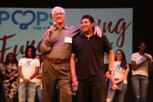 Dennis and Daniel, onstage at the POPS Annual Gala